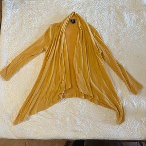 Bobeau Women's Mustard Open Front Cardigan Size:S
